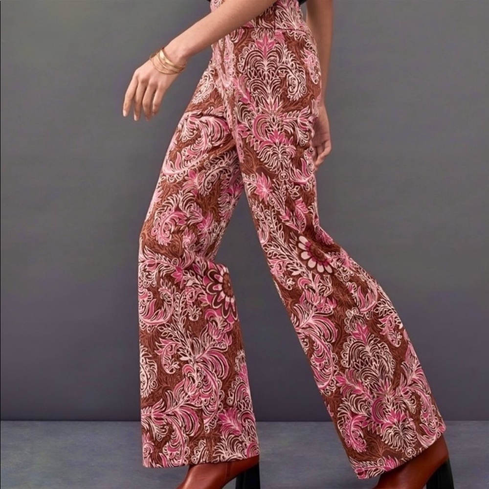 Anthropologie Maeve Maria Jacquard Pants